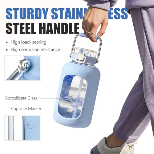 Large Glass Water Bottle
