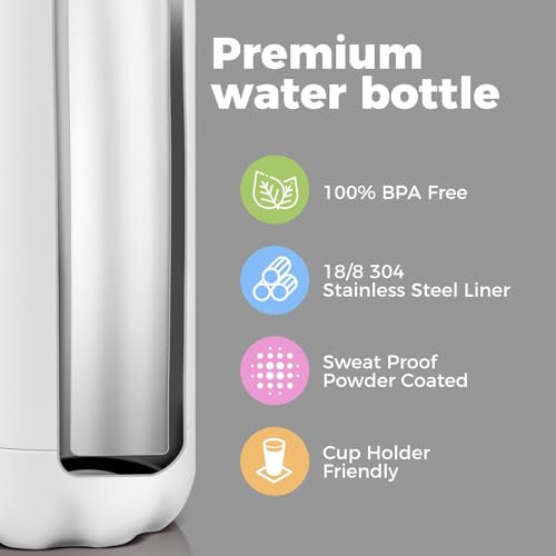 17oz Insulated Water Bottles MultiPack (4 Count)