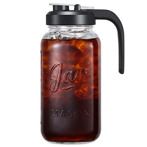 2 Quart Glass Pitcher with Lid