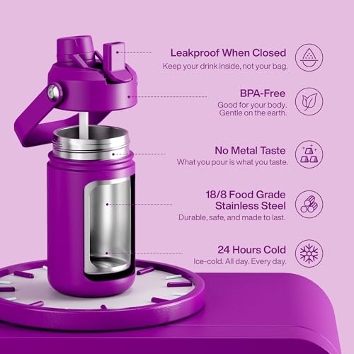 Kids Insulated Water Bottle with Straw