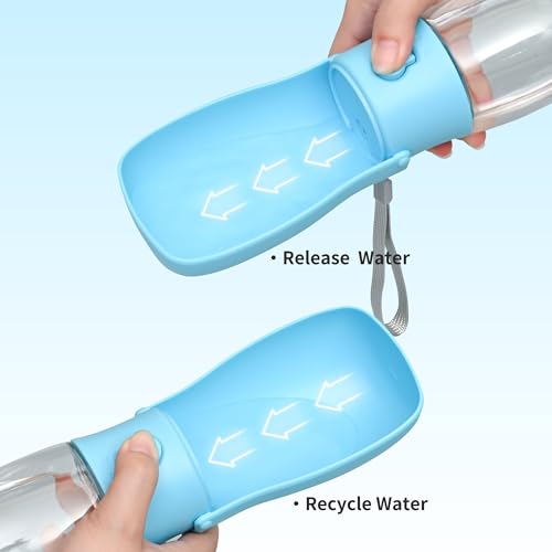 Portable Dog Water Bottle 10oz Blue
