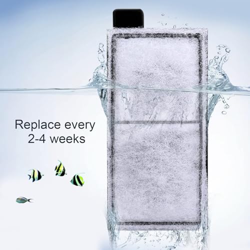 8 Pack Aquarium Filter Cartridge Replacement Fish Tank Filter Cartridge for Aquarium Internal Filter (8 Count)