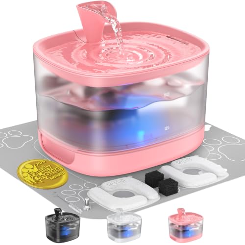 85oz 2.5L Cat Water Fountain with Detachable Tank for Cat