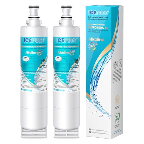 Alkaline 4396508 Refrigerator Water Filter Replacement for EDR5RXD1 (2 Count)