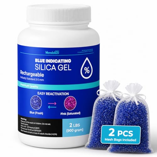 2 LB Blue Silica Gel Desiccant Beads