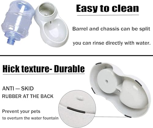 Gravity Pet Feeder and Water Dispenser Set