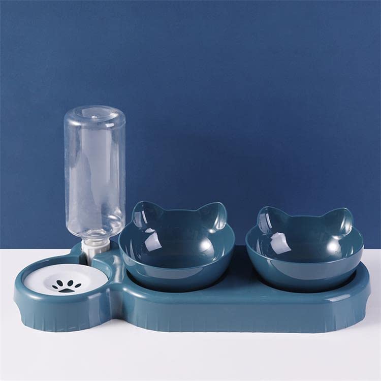 Triple Cat Bowls for Food and Water