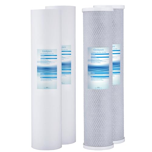 20 Inch Whole House PP and Carbon Filters (4 Count)
