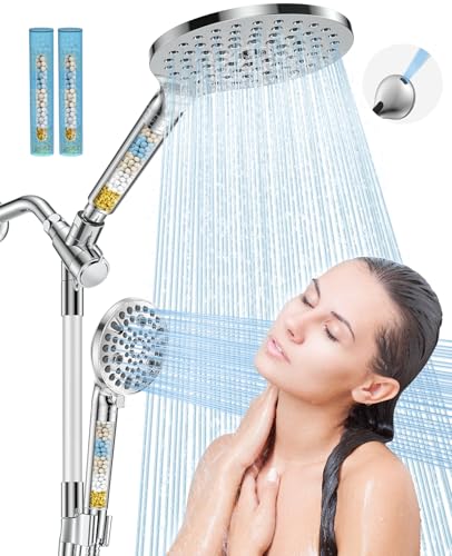 Dual Filtered Handheld Shower Heads Combo