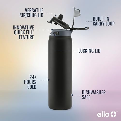 Pop & Fill 22oz Stainless Water Bottle