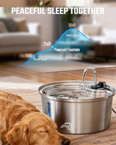 Dog Water Fountain Stainless Steel