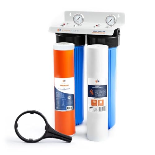 2 Stage Whole House Water Filtration System with 20" Sediment (2 Count)