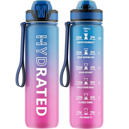Water Bottle with Straw