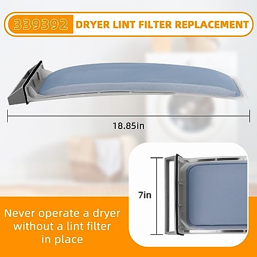 339392 339392V Dryer Lint Filter Case Screen Replacement