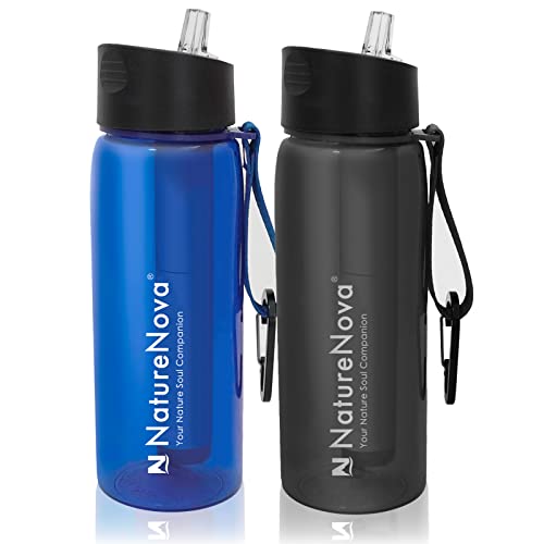 Water Filter Bottle with 4