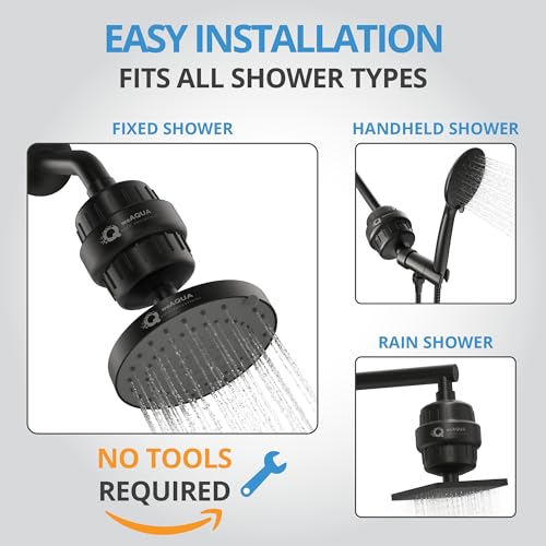 Heavy Duty NO BS Shower Filter with Extra Replacement Cartridge