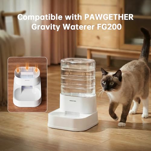 6Pack Filters for PAWGETHER Gravity Pet Water Dispenser Cat Waterer Filter Keep Water Fresh and Clean (60 Count)