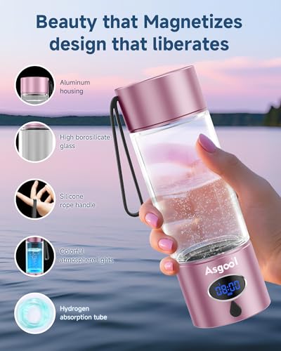 360ml Portable Hydrogen Water Bottle Generator with PEM