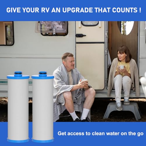 KW1 RV Water Filter 2.5 x 10" Compatible with RCS (2 Count)
