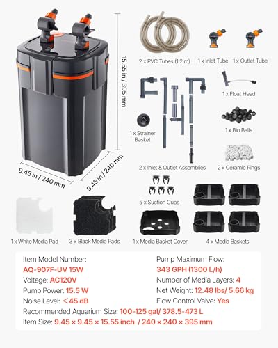 343GPH Canister Filter