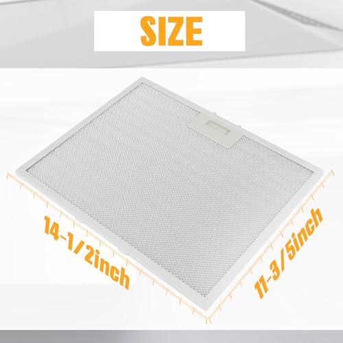 WB02X11011 Aluminum Range Hood Filter 14.5"×11.5" for GE