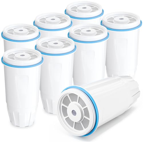 Water Filter Replacement for Zero Pitcher and Dispenser ZR (8 Count)