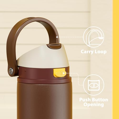 24 oz Insulated Water Bottle with Straw