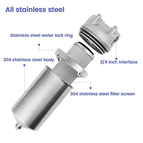 NSF ANSI 42 Stainless Steel Whole House Water Filter Housing