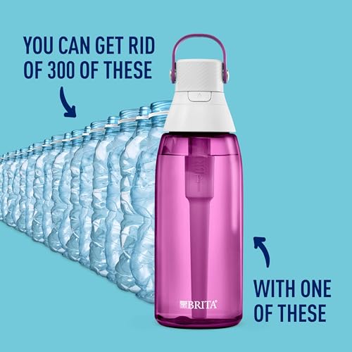 Hard Sided Plastic Premium Filtering Water Bottle