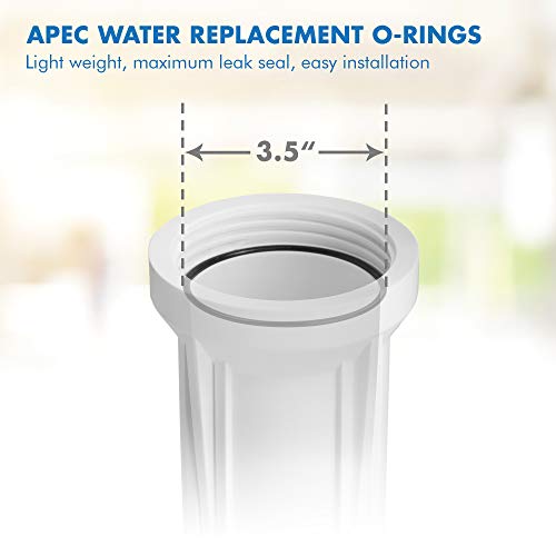 Systems Set 3 Pcs 3.5" O.D. Replacement ORing for Reverse Osmosis Water Filter Housings with Lubricant (3 Count)