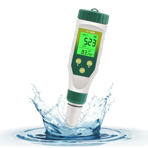 PH Meter & TDS Meter 5 in 1 Water Tester pH