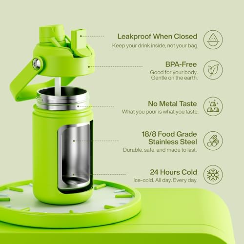 Kids Insulated Water Bottle with Straw