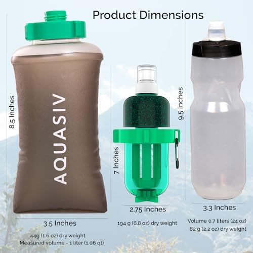 Gravity Water Filter Kit with HFM & Carbon Filter