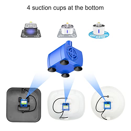 Cat Water Fountain Replacement Pump USB Quiet Motor
