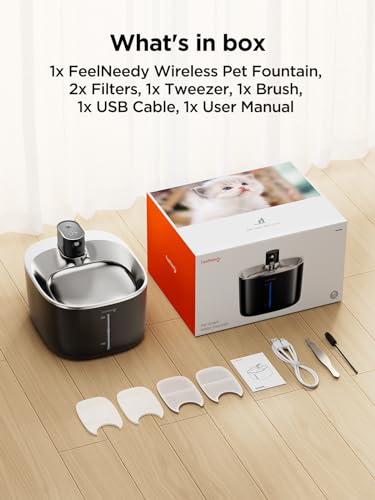 Wireless Cat Water Fountain Battery Operated