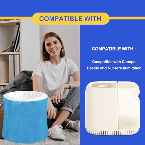 Humidifier Wicking Filter Replacement 2.0 Compatible with Canopy Bedside and Nursery Humidifier 2.0