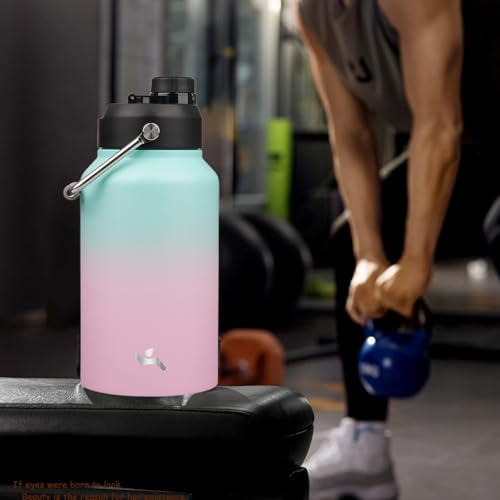 87 oz Insulated Stainless Steel Water Bottle Jug with Handle
