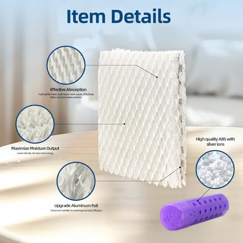 6 Pack WF813 Humidifier Filters Replacement for Equate Eqwf813 Eq