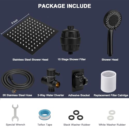 Filtered Rain Shower Head