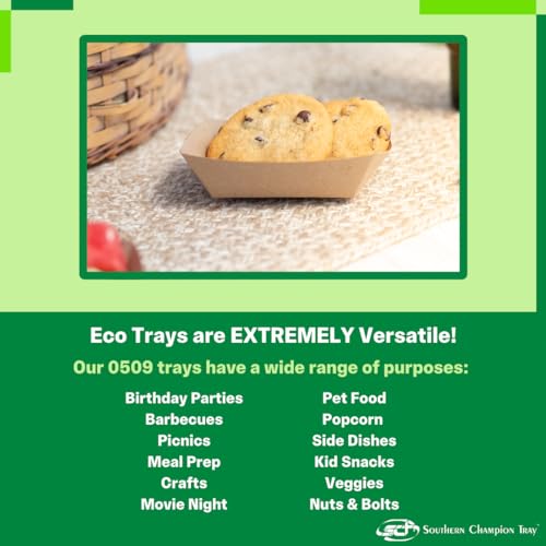 0509 #50 ECO Kraft Paperboard Food Tray (1000 Count)
