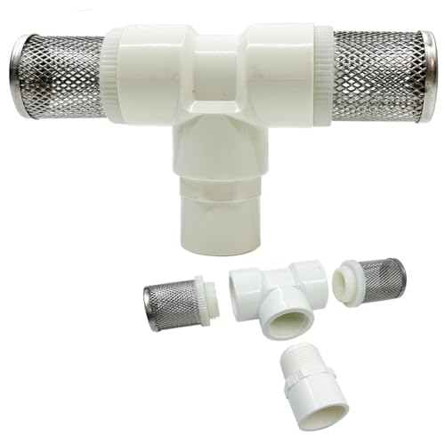 1 2" T Strainers steel filter cover connected to 1