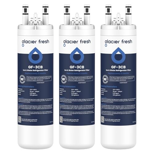 WF3CB Refrigerator Water Filter Replacement Pack of 3 (3 Count)