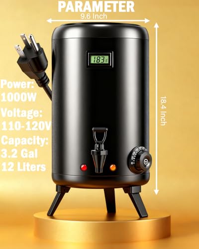 Electric Insulated Beverage Dispenser With Heating