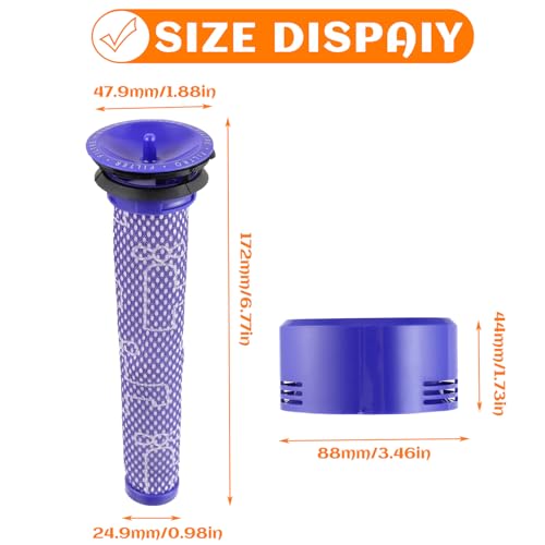 6 Pack Vacuum Filter Replacement Kit for Dy