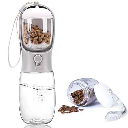Dog Water Bottle with Food Container