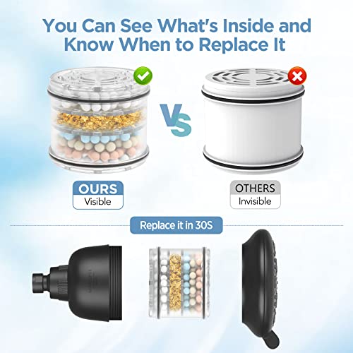 Filtered Shower Head Matte Black