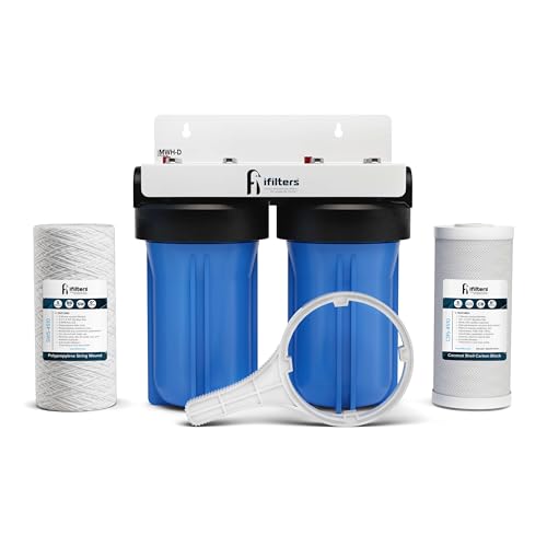 Whole House Filtration System Complete Dual Stage Sediment Chlorine Taste Odor VOC's