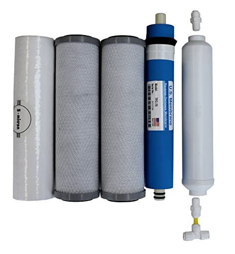 Compatible APEC Ultimate Complete 5 stage high capacity filter set for model ROES