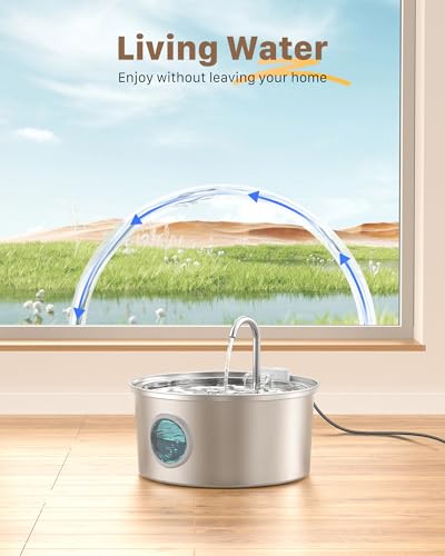 Cat Fountains for Drinking Stainless Steel