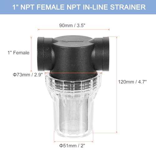 Pressure Washer Filter 1" NPT Female Thread